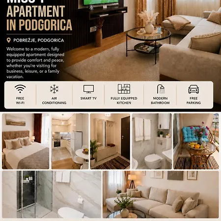 Lejlighed Modern New Miss T I Free Parking I Great Location Podgorica